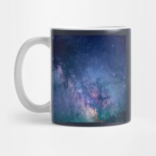 blue purple constellation starry sky universe galaxy Mug